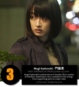 Mugi Kadowaki - Best Actress 2016 (under 25)