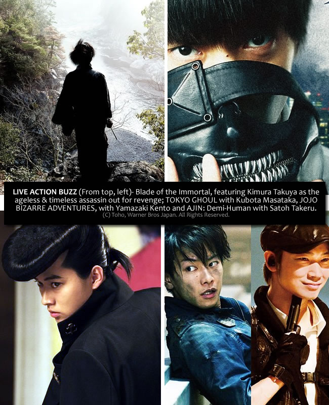 On Live Action Adaptations: Spotlight on "Ajin: Demi-Human", "Blade of the Immortal", "Fullmetal Alchemist", "Gintama", "Jojo's Bizarre Adventure" & "Tokyo Ghoul" [Vol 3, Part 2] | Psycho-Drama